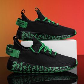 New Women Fashion Running Sneakers Platform Solid Color Flats Ladies Shoes Casual Breathable Wedge Heel Women Walking Sneaker (Shoe Size: 36, Color: G183-1-Black green)