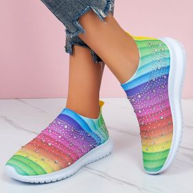 New Women Fashion Running Sneakers Platform Solid Color Flats Ladies Shoes Casual Breathable Wedge Heel Women Walking Sneaker (Shoe Size: 41, Color: 12081-cai hong)