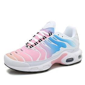 Professional Air Cushion Mesh Breathable Running Shoes Mens Womens Training Sneakers Black Platform Jogging Sneakers Zapatillas (Color: Pink, size: 41)