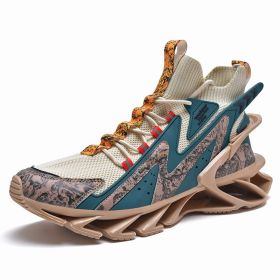 Men Sneakers Luxury Men Shoes Blade Fashion Men Shoes High Top Running Shoes for Men Sport Shoes Sneakers Zapatillas Hombre male (Color: brown colorful, size: 41)