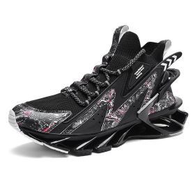 Men Sneakers Luxury Men Shoes Blade Fashion Men Shoes High Top Running Shoes for Men Sport Shoes Sneakers Zapatillas Hombre male (Color: black colorful, size: 40)