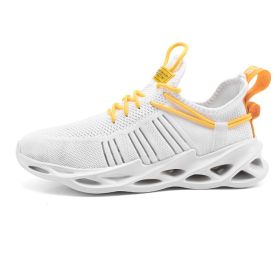 Women and Men Sneakers Breathable Running Shoes Outdoor Sport Fashion Comfortable Casual Couples Gym Mens Shoes Zapatos De Mujer (Color: 157 white, size: 43)