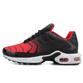 Mens Sport Running Shoes Summer Breathable Mesh Walking Jogging Athletic Sneakers Lightweight Outdoor Male Trainer Hombre Shoes (Color: black red A18, size: 40)