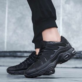 New Arrival Cushion Mesh Breathable Running Shoes Army Green Light Summer Walking Shoes Men Women Sneakers Hombre Big Size 39-47 (Color: black 0138, size: 41)