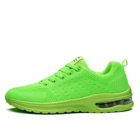 Women and Men Sneakers Breathable Running Shoes Outdoor Sport Fashion Comfortable Casual Couples Gym Mens Shoes Zapatos De Mujer (Color: Green, size: 35)