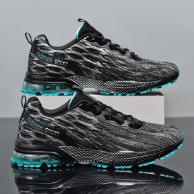 Cushioning Jogging Shoes Men's Running Marathon Shoes Athletics Training Sneakers Breathable Spring Sport Walking Shoes for Men (Color: gray green 5022, size: 41)