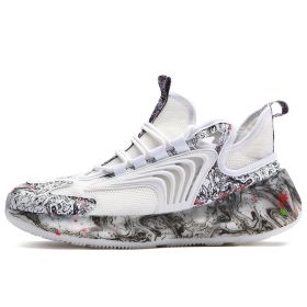 Sneakers Men Shoes 2022 Fashion Plus Size Light Running Shoes White Basket Sneakers Breathable Walking Flats Street Hombre Shoe (Color: White, size: 44)
