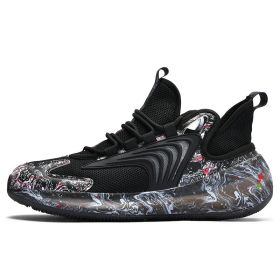 Sneakers Men Shoes 2022 Fashion Plus Size Light Running Shoes White Basket Sneakers Breathable Walking Flats Street Hombre Shoe (Color: Black, size: 39)