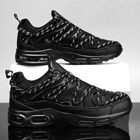 Men Running Shoes Breathable Outdoor Sports Light Sneakers for Male Comfortable Athletic Cushion Tenis Training Footwear Hombre (Color: black 106, size: 40)