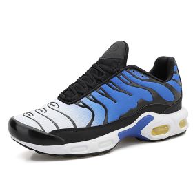 Professional Air Cushion Mesh Breathable Running Shoes Mens Womens Training Sneakers Black Platform Jogging Sneakers Zapatillas (Color: Blue, size: 43)