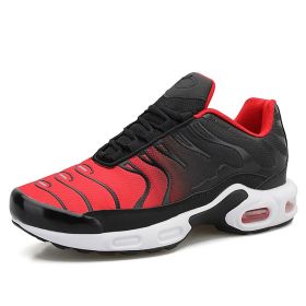 Professional Air Cushion Mesh Breathable Running Shoes Mens Womens Training Sneakers Black Platform Jogging Sneakers Zapatillas (Color: Red, size: 38)