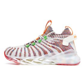 Men's Running Sports Shoes Light Male Shoes Summer Outdoor Sports Sneakers Breathable Jogging Walking Shoes Men Chaussure Homme (Color: beige white colorful, size: 43)