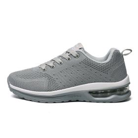 Women and Men Sneakers Breathable Running Shoes Outdoor Sport Fashion Comfortable Casual Couples Gym Mens Shoes Zapatos De Mujer (Color: GRAY, size: 35)