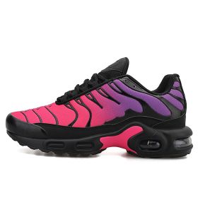 Mens Sport Running Shoes Summer Breathable Mesh Walking Jogging Athletic Sneakers Lightweight Outdoor Male Trainer Hombre Shoes (Color: black rose A18, size: 41)