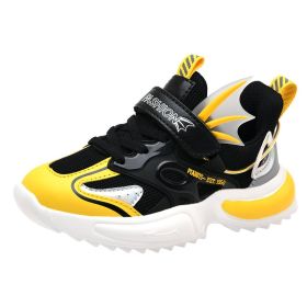Boys Sneakers Boys Casual Sports Shoes for Girls High Quality Breathable Boys Kids Running Shoes Chaussure Basket Enfant (Color: Dark Blue, size: 32)