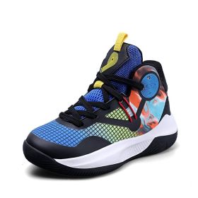 Autumn Winter 2022 Sneakers For Boy Fashion Tennis Shoes Leather Casual Sports Shoes Boy Running Shoes Older Kids Zapatillas (Color: Dark Blue, size: 38)