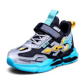 Children Shoes For Girls Sneakers Kids Casual Shoes Leather Running Footwear Trainers Anti-slippery Fashion School Student 2022 (Color: Lake Blue, size: 35)