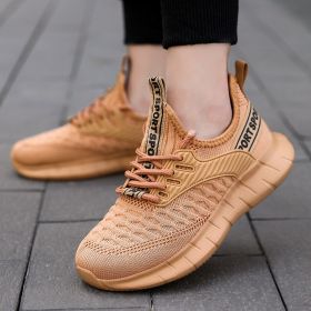 Children Sports Shoes Boys Running Sneakers Summer Kids Lightweight Shoes Boy Children's Shoes for Boys Breathable Shoes Spring (Color: Khaki, size: 36)