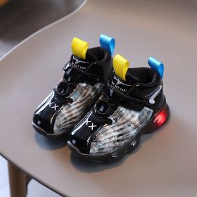Children Shoes 2022 Autumn New Boys and Girls Color Matching Sports Shoes Kids Light Casual Shoes 21-30 Fashion Running Shoes (Color: Blue, size: 24 (Inner 14.5cm)