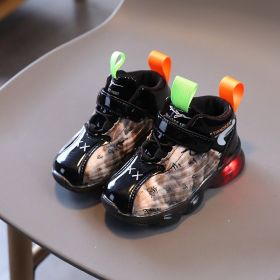 Children Shoes 2022 Autumn New Boys and Girls Color Matching Sports Shoes Kids Light Casual Shoes 21-30 Fashion Running Shoes (Color: orange, size: 21 (Inner 13cm)