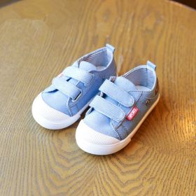 Kids Shoes For Girls Boys Sneakers Jeans Canvas Children Shoes Denim Running Sports Fashion Baby Sneakers Boy Jeans Shoes (Color: light-blue, size: 30)