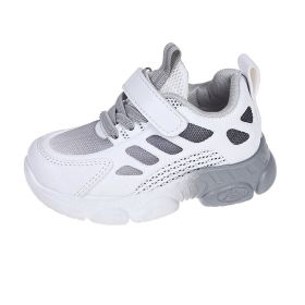 Kids Sneakers Comfortable Soft Girls Sports Shoes Breathable Baby Shoes Running Shoes For Children Outdoor Walking Girls Tenis (Color: GRAY, size: 7)