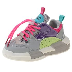 2022 Children Sneakers Girls Sports Shoes Breathable Lightweight Casual School Kids Shoes Running Walking Sneakers for Boys (Color: Pink, size: 32)