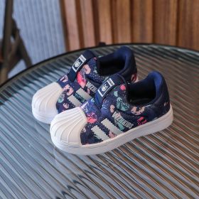 2022 Comfortable Kids Sneakers Girls shoes Fashion Casual Children Shoes Girl Sport Running Child Shoes Chaussure Enfant (Color: Blue, size: 33)