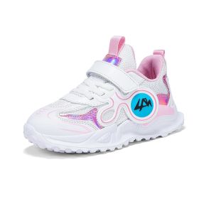 2022 Running Kids Sneakers Children's Tennis Shoes Girls Sneakers Children Footwear Shoes For Girls Children's Sports Shoes (Color: Pink, size: 31)