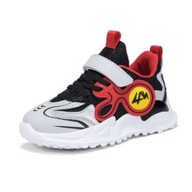 2022 Running Kids Sneakers Children's Tennis Shoes Girls Sneakers Children Footwear Shoes For Girls Children's Sports Shoes (Color: Black, size: 28)