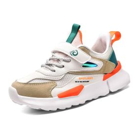 2022 Kids Sheos For Girls Sneakers Fashion Boys Casual Children Shoes Girl Sport Running Child Shoes Chaussure Enfant (Color: Beige, size: 36)