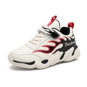 Kids Sneakers Boys Super Light Air Cushion Running Shoes Casual Outdoor Breathable Anti-slippery Sports Shoes Soft Jogging Flats (Color: White, size: 39)