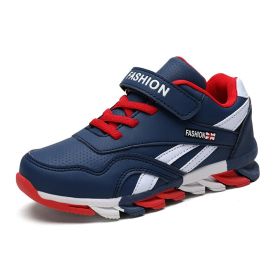 Children's Running Shoes Winter Shoes Leather Kids Shoes Fashion Outdoor Trainer Kids Sport Shoes Boys Sneakers Boy Boots Tenis (Color: Sky Blue, size: 36)