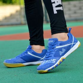 QUAOAR New Style Men Running Shoes Ourdoor Jogging Trekking Sneakers Lace Up Athletic Shoes Comfortable Light Soft Free Shipping (Color: Blue, size: 38)