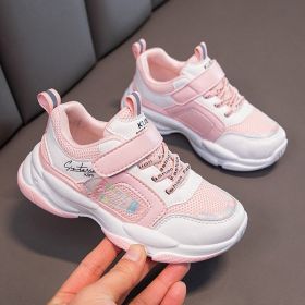2022 Autumn New Tennis Girl Sneakers Children Boy Baby Mesh Breathable Kids Shoes Toddler Flats Outdoor Casual Running Training (Color: BS0716972-3, size: 30)