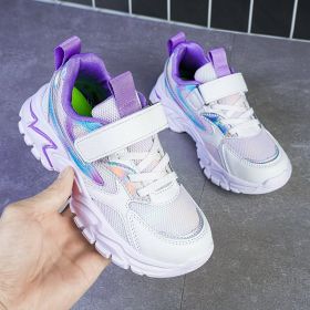 Mesh Baby Girls Kids Running Shoes 2022 Autumn New Fashion Casual Walking Sneakers Breathable Soft Children Sport Chaussure (Color: BNH0806628-1, size: 30)
