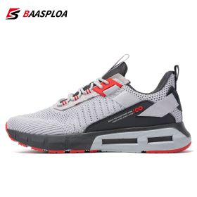 Baasploa New Men's Casual Sneakers Lightweight Breathable Walking Shoes Comfortable Casual Male Non-Slip Running Gym Shoes (Color: 114513-QH, size: 44)