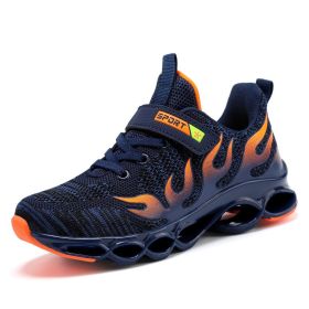 Kids Sport Shoes Boys Running Shoes Children Breathable Mesh Shoes For Girls Sneakers Outdoor Antislip Footwear Tenis Infantil (Color: blue sport shoes, size: 5.5)