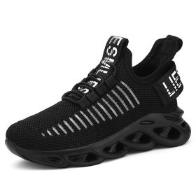 Big Children Shoes Boys Breathable Sneakers Kids Outdoor Sport Running Shoes Hollow Sole Tenis Infantil Basket Footwear Summer (Color: black kids sneakers, size: 38)