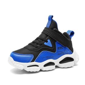 Winter Kids Shoes For Boys Sneakers Girls Sport Shoes Child Tenis Infantil Casual Warm Running Kids Shoes Boy kids fashion 28-39 (Color: Dark Blue, size: 38)